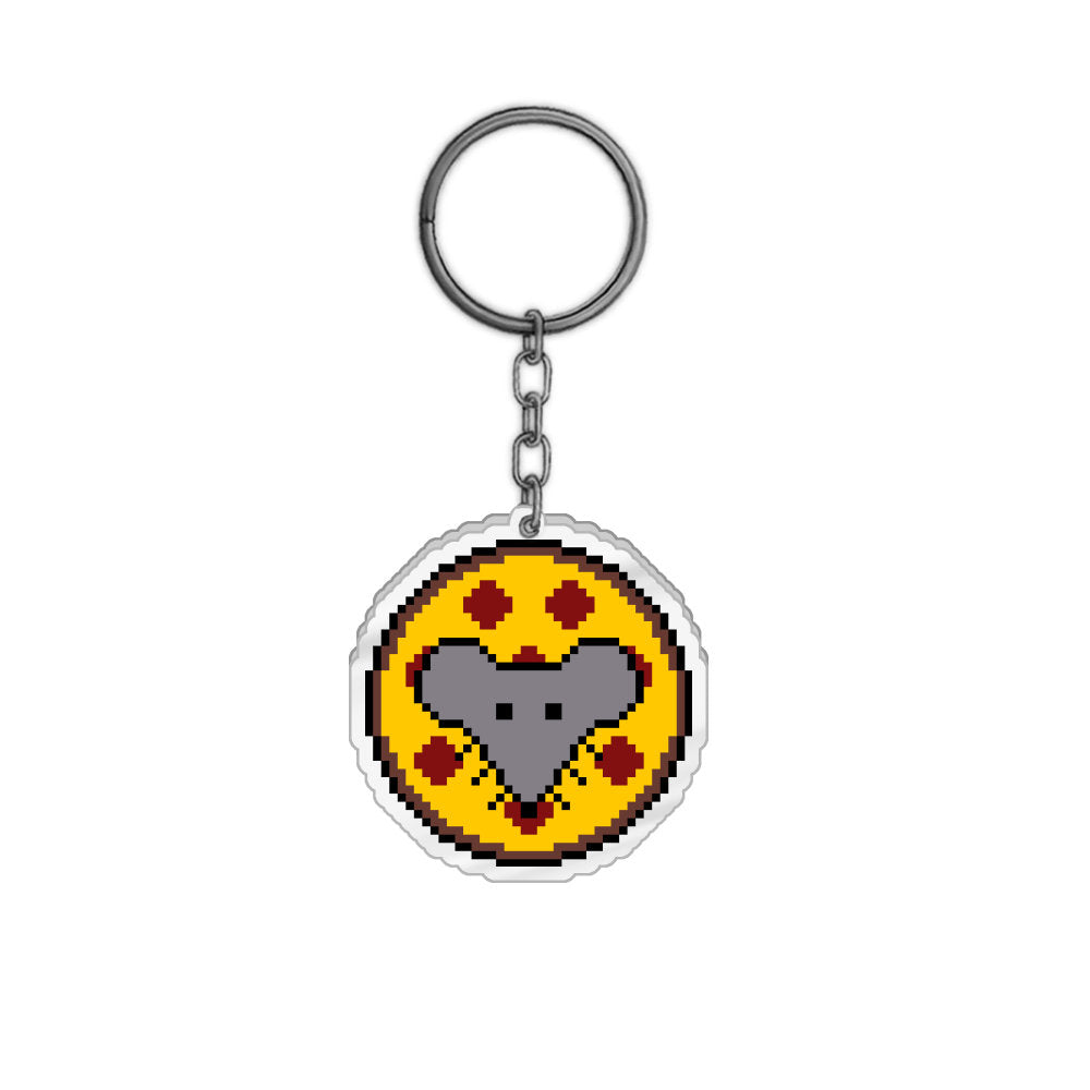 KabochaKai Pizza Rat Keychain