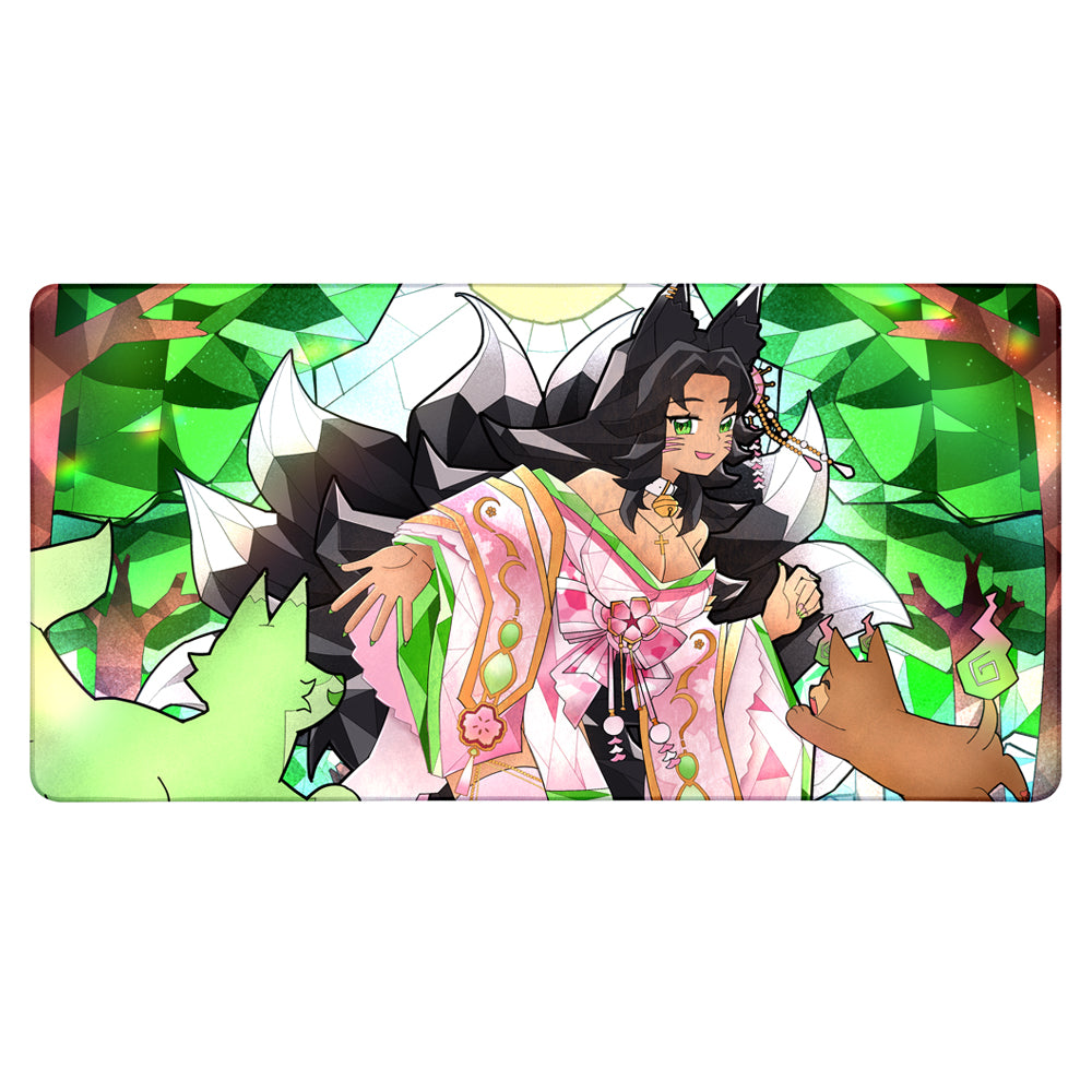 Katsune "Emerald Forest" XXL Mousepad