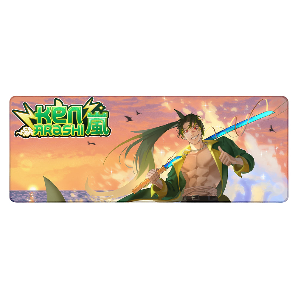 Ken Arashi "Beachside & Logo" XL Mousepad