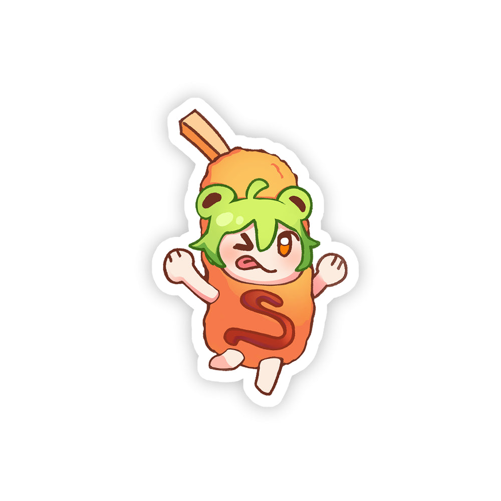 Keromii Kero "Corndog Froggie" Sticker
