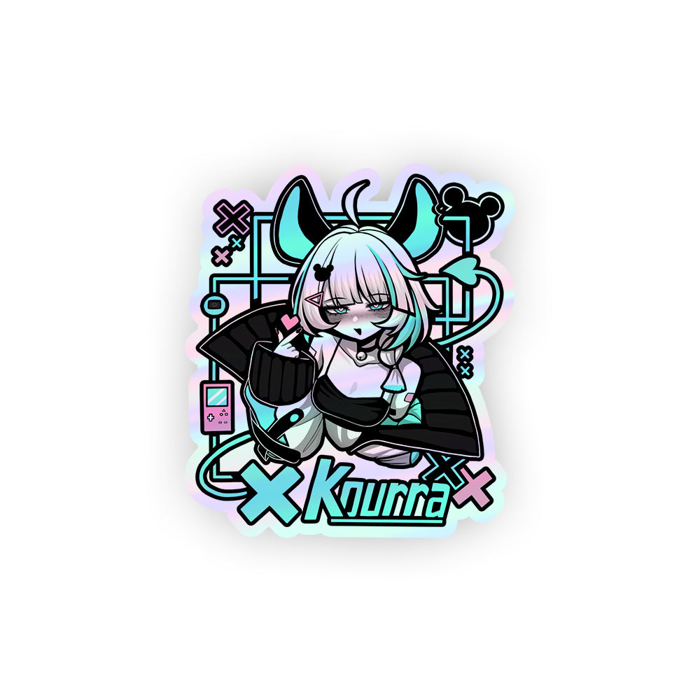 Kourra Metal Holo Sticker