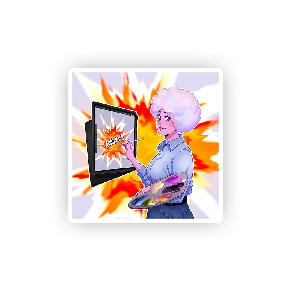 LadyNefeli Art Camp Sticker