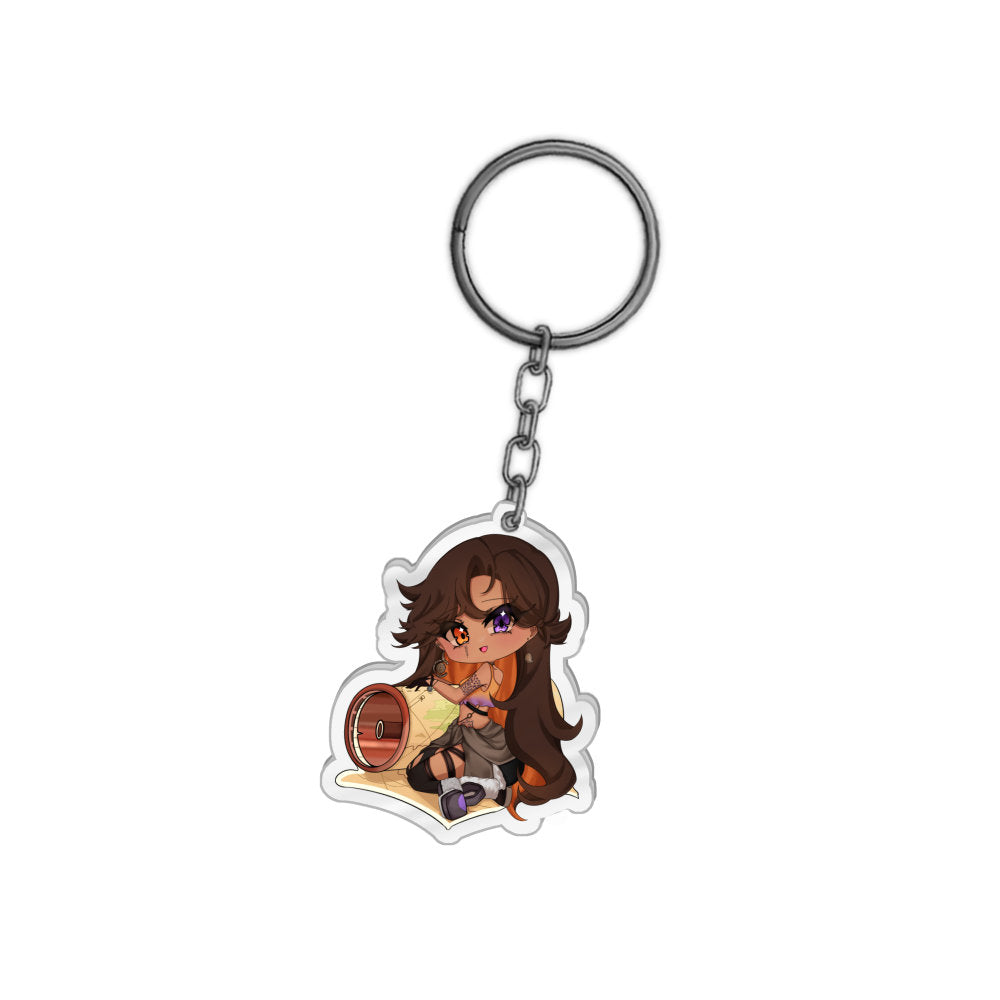 LauraTheExplaura_ Map Keychain