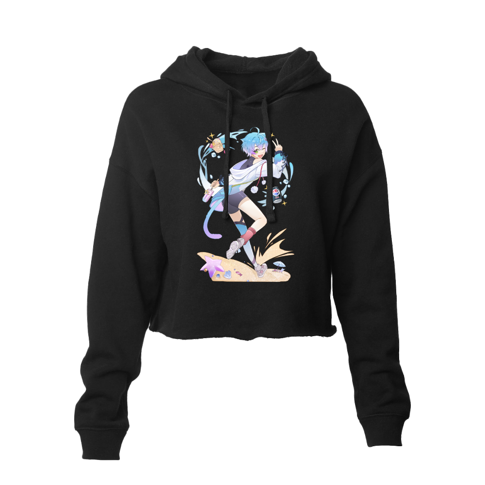 Linechu Summer Treats Crop-Top Hoodie