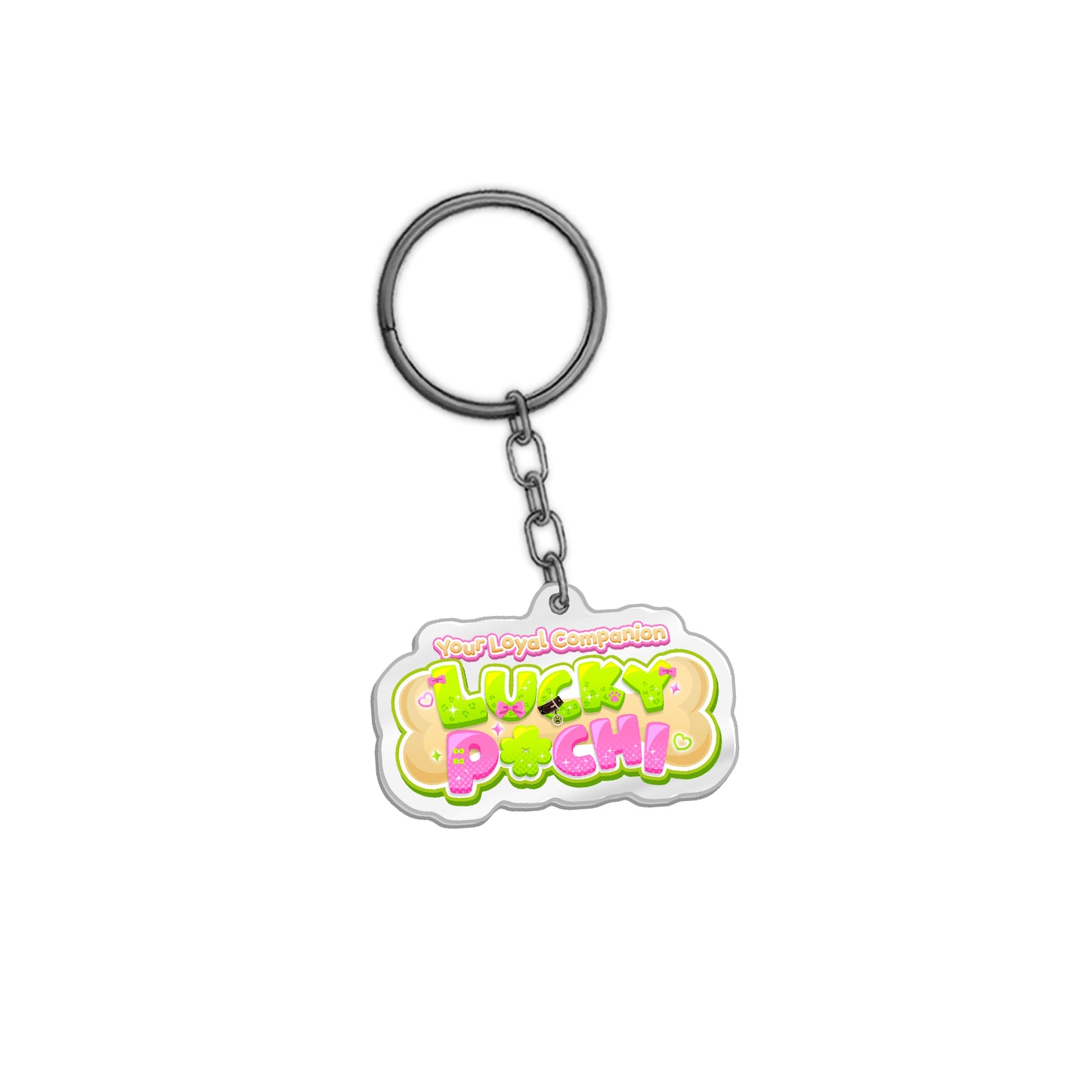 LuckyPochi Logo Keychain