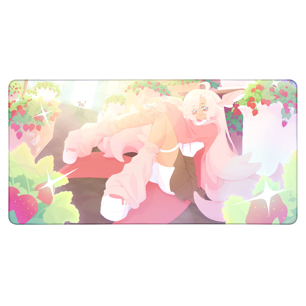 MenguStrawbs "Strawberry Garden" XXL Mousepad