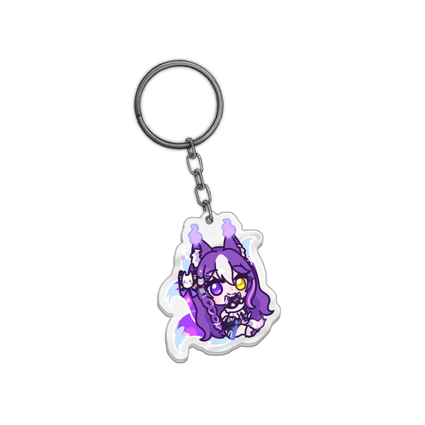 Muddyena "Chibi Hug" Keychain