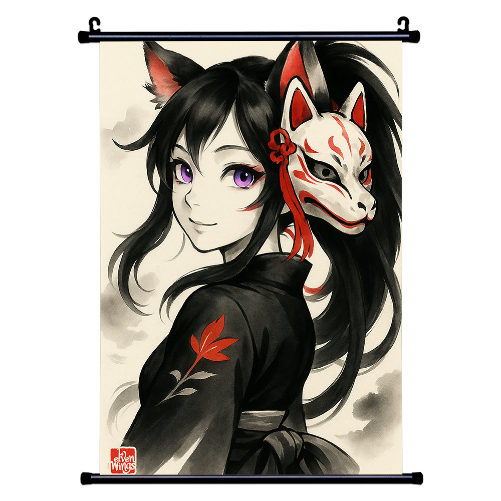 Popacollaa "Portrait Sumi-E" Wall Scroll