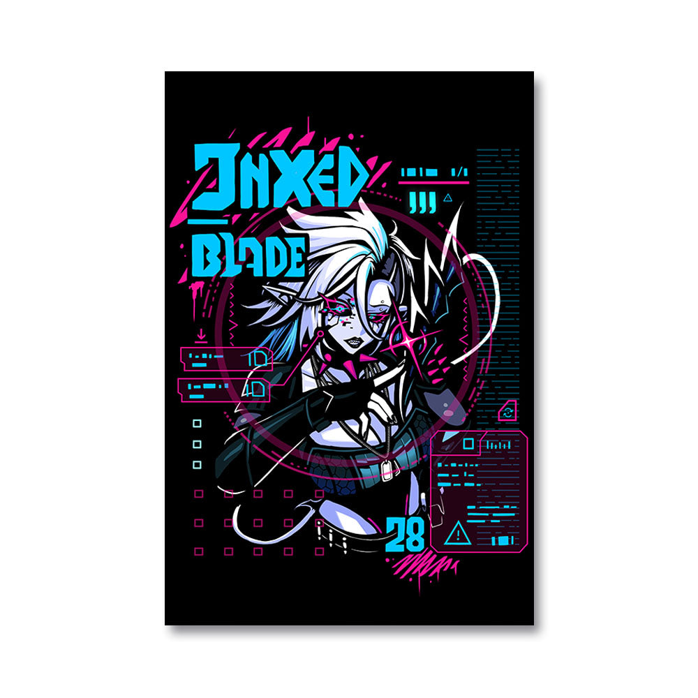 JNXED_BLADE28 "Neon Chaos" Poster