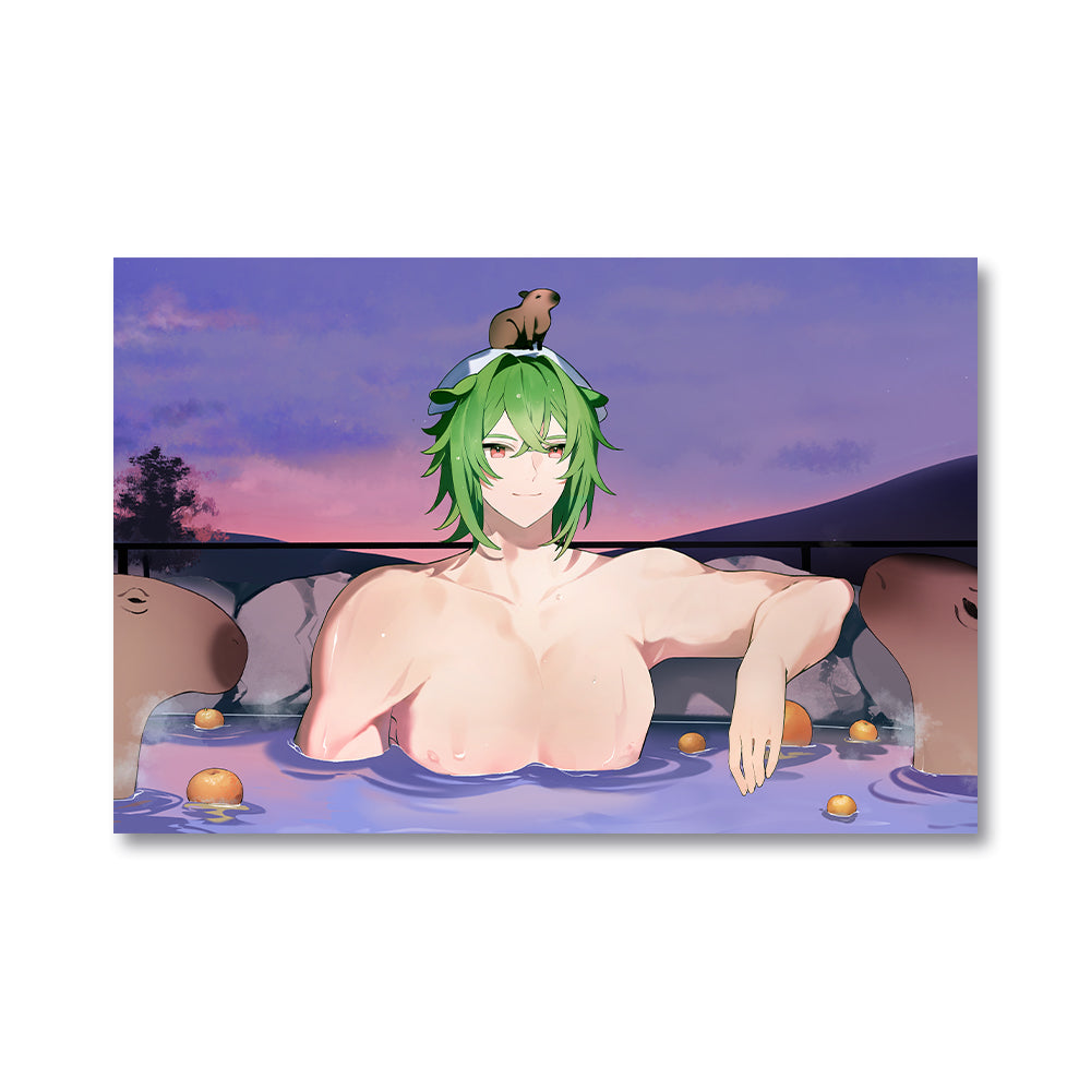 Liffeh Relaxing Capybara Poster