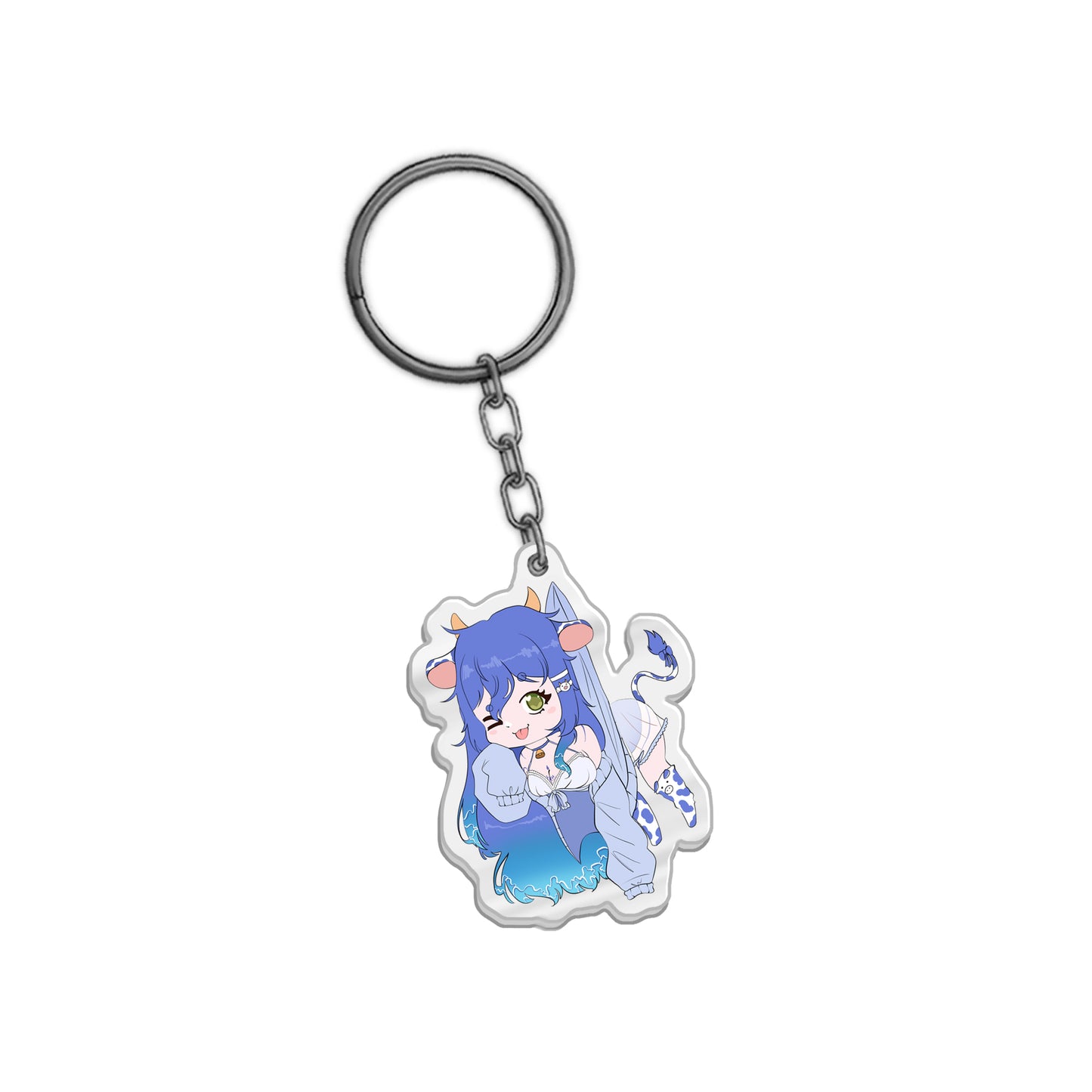 PuddleCow 'Hanging Around' Keychain