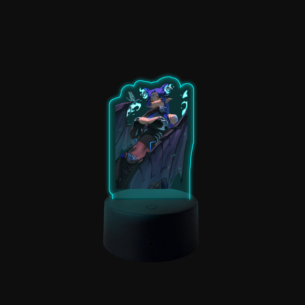 Queenie "Dark Side Succubus" LED Desk Lamp