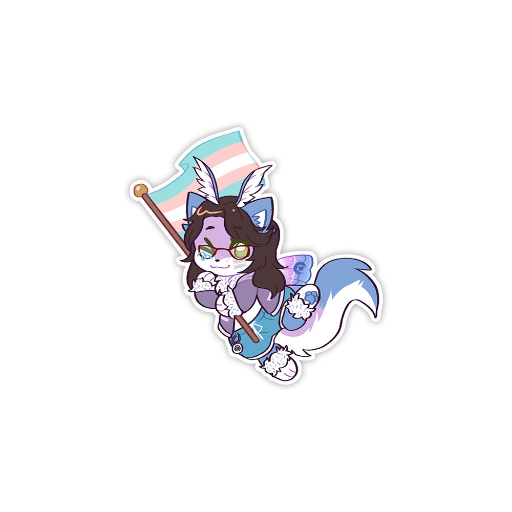 Robin Sashiko 'Trans Pride' Sticker