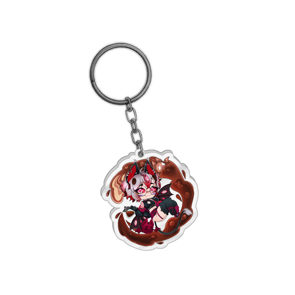 RubyCxfe Pot of Coffee Keychain