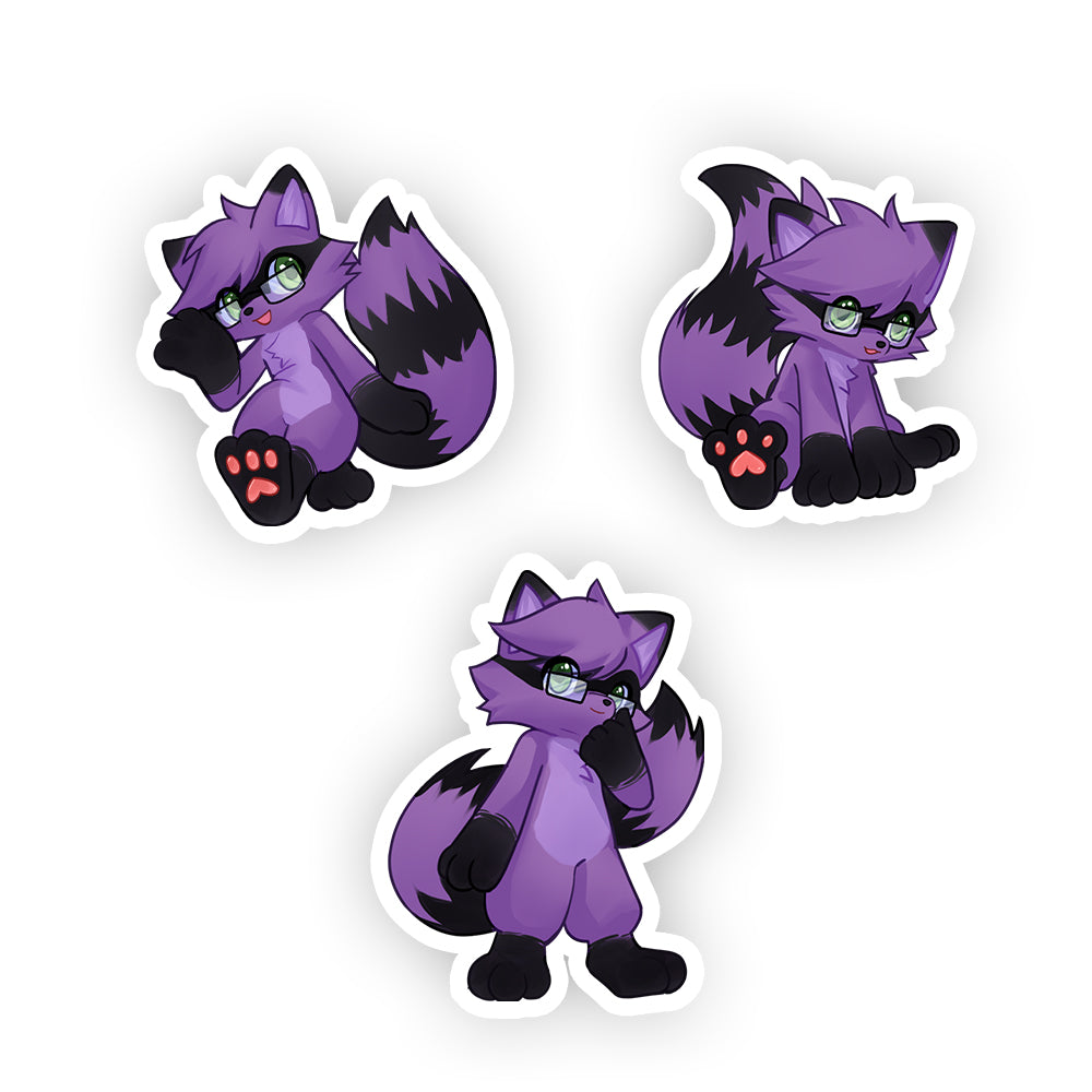 RuffyRaccoon Chibi Sticker Pack