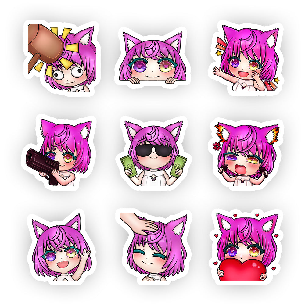 SakiMaster1 "Emote" Sticker Pack