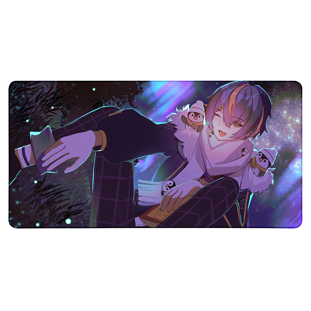 Sanguini Penguini "Under the Aurora" XXL Mousepad