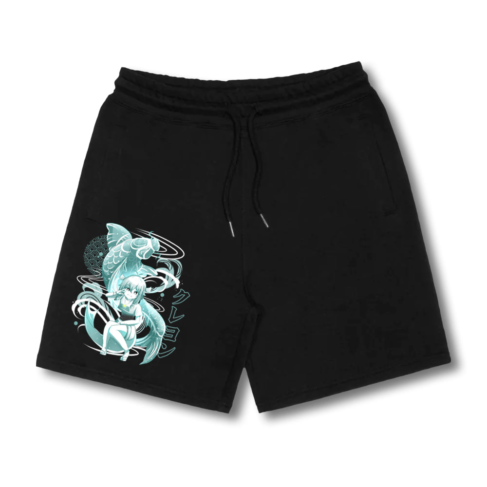 Unisex Cotton Shorts - White Koi main image 0
