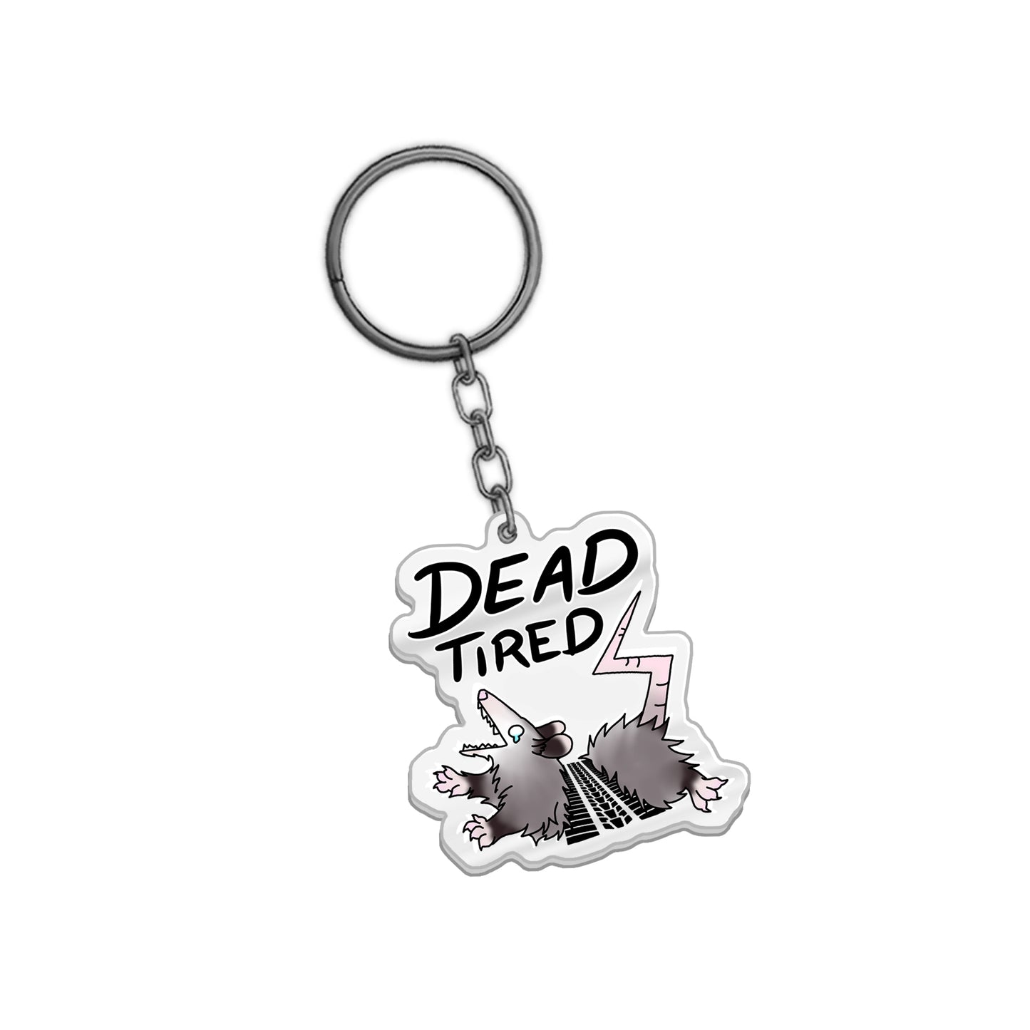 shylostconfused "Dead Tired" Keychain