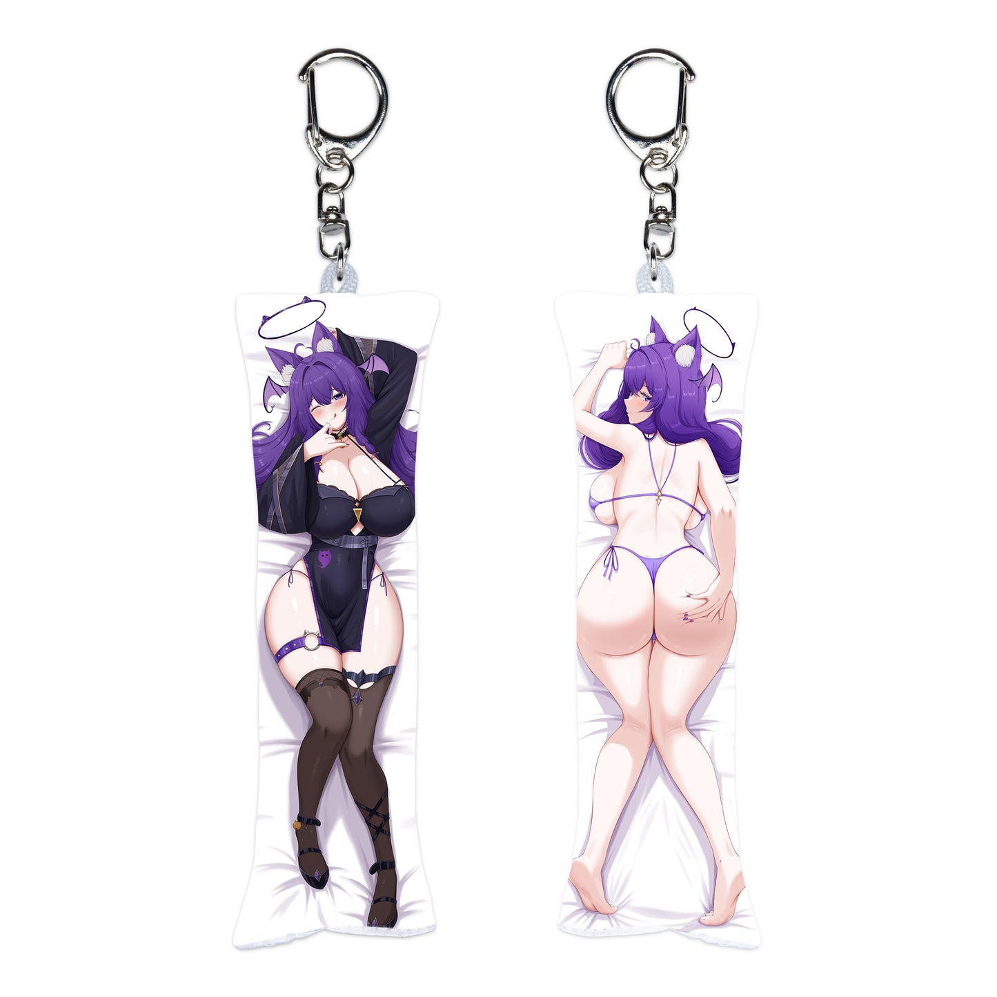 SoftieVT Succu-Kitten Dakimakura Keychain