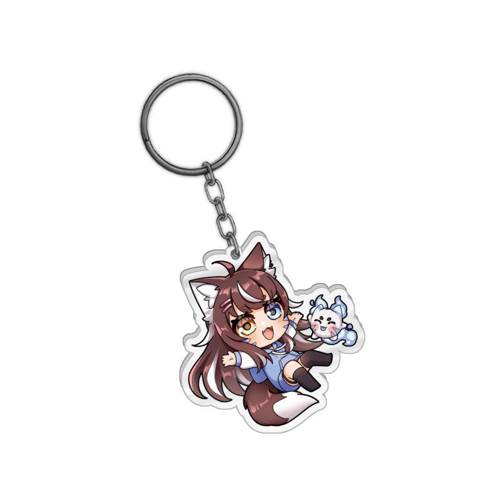 SpukyCat "CATTO" Keychain - White