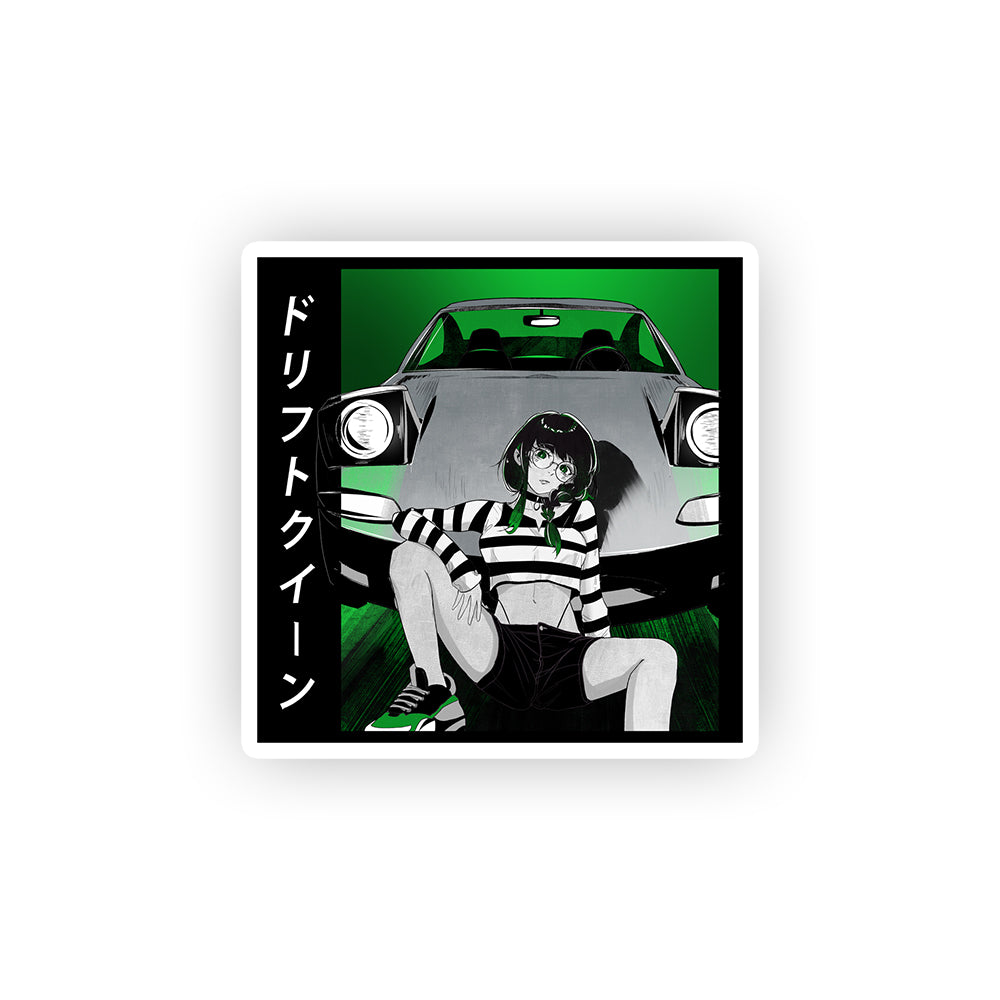 Grayscaling Zel Drift Queen Sticker