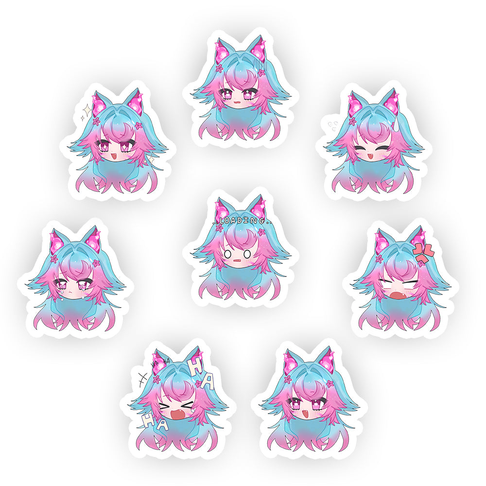 AkumaMikoVT Emote Sticker Pack