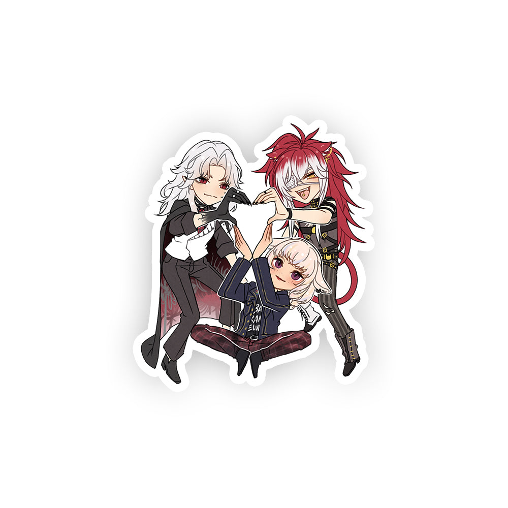 Trinity Trio Heart Sticker