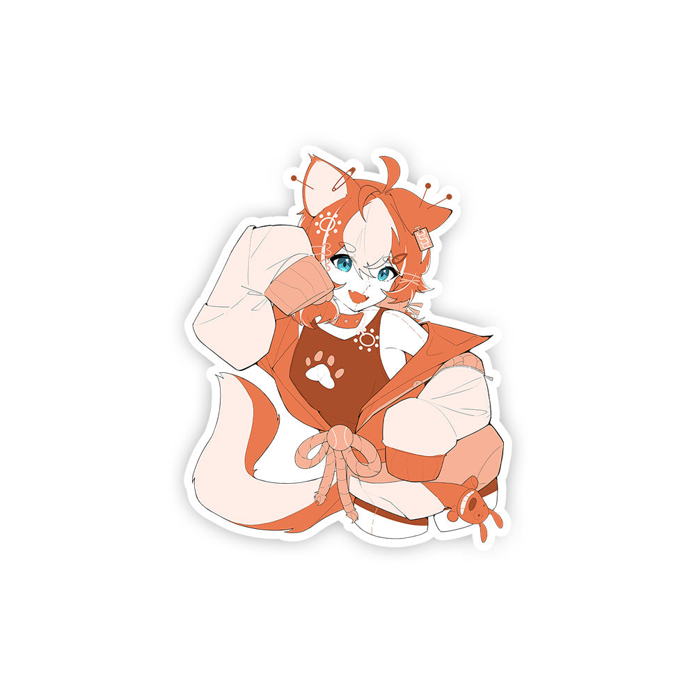 Poffiwawa Plushie Chihuahua Sticker