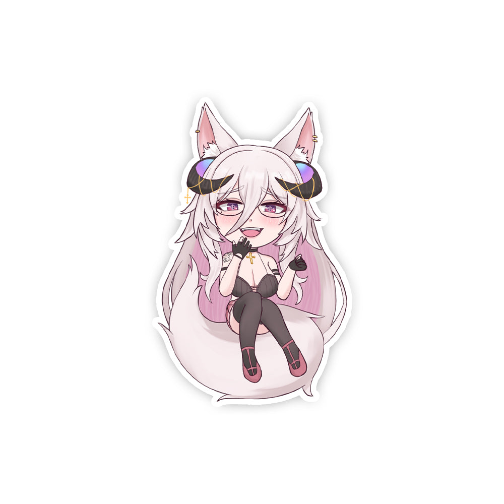 Fraeya Fluffy Degenerate Sticker