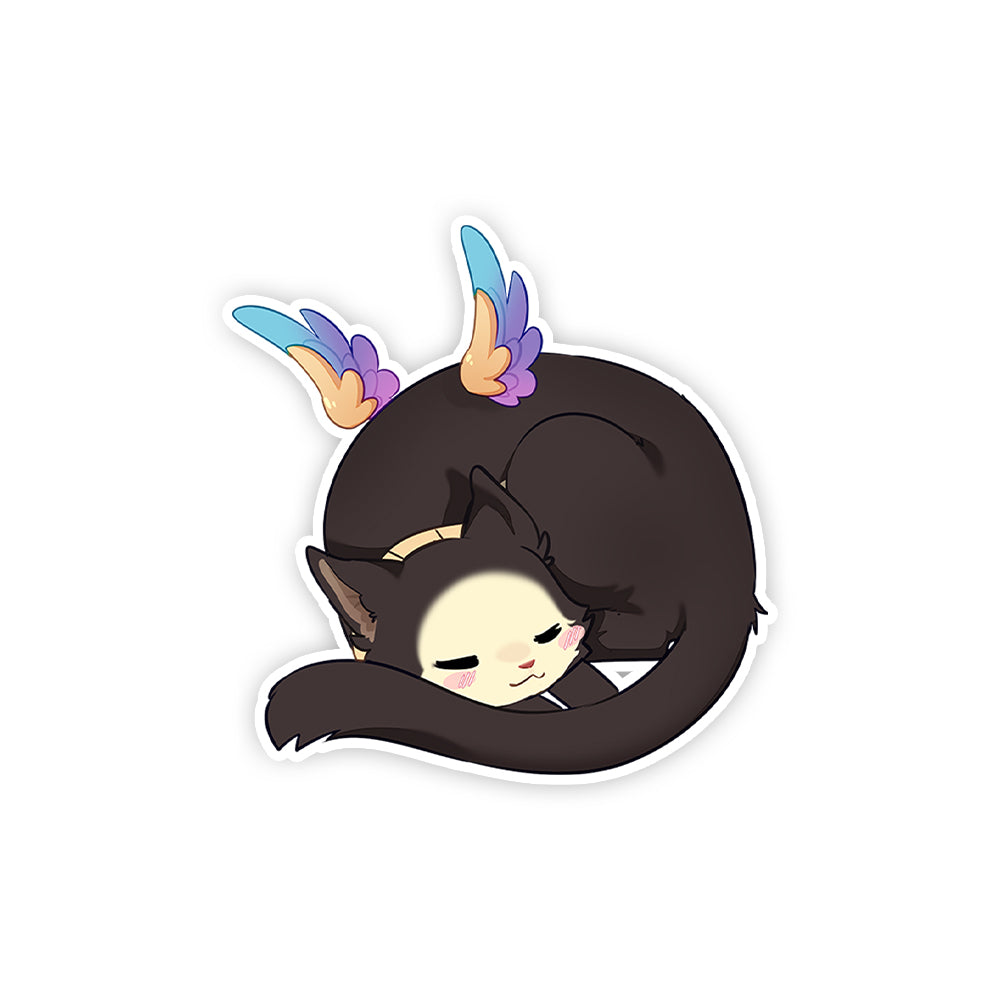 Dee_the_Sphinx Sleepy Cat Sticker – UwU Market