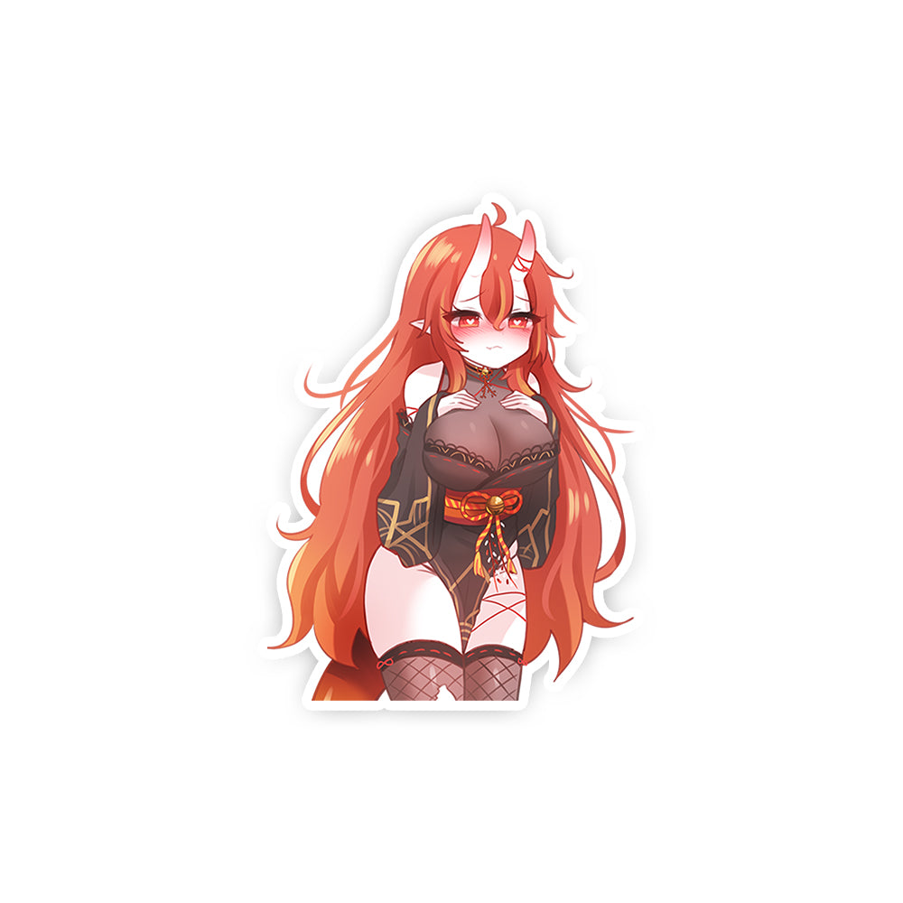 FireOniRei Heart Eyes Sticker