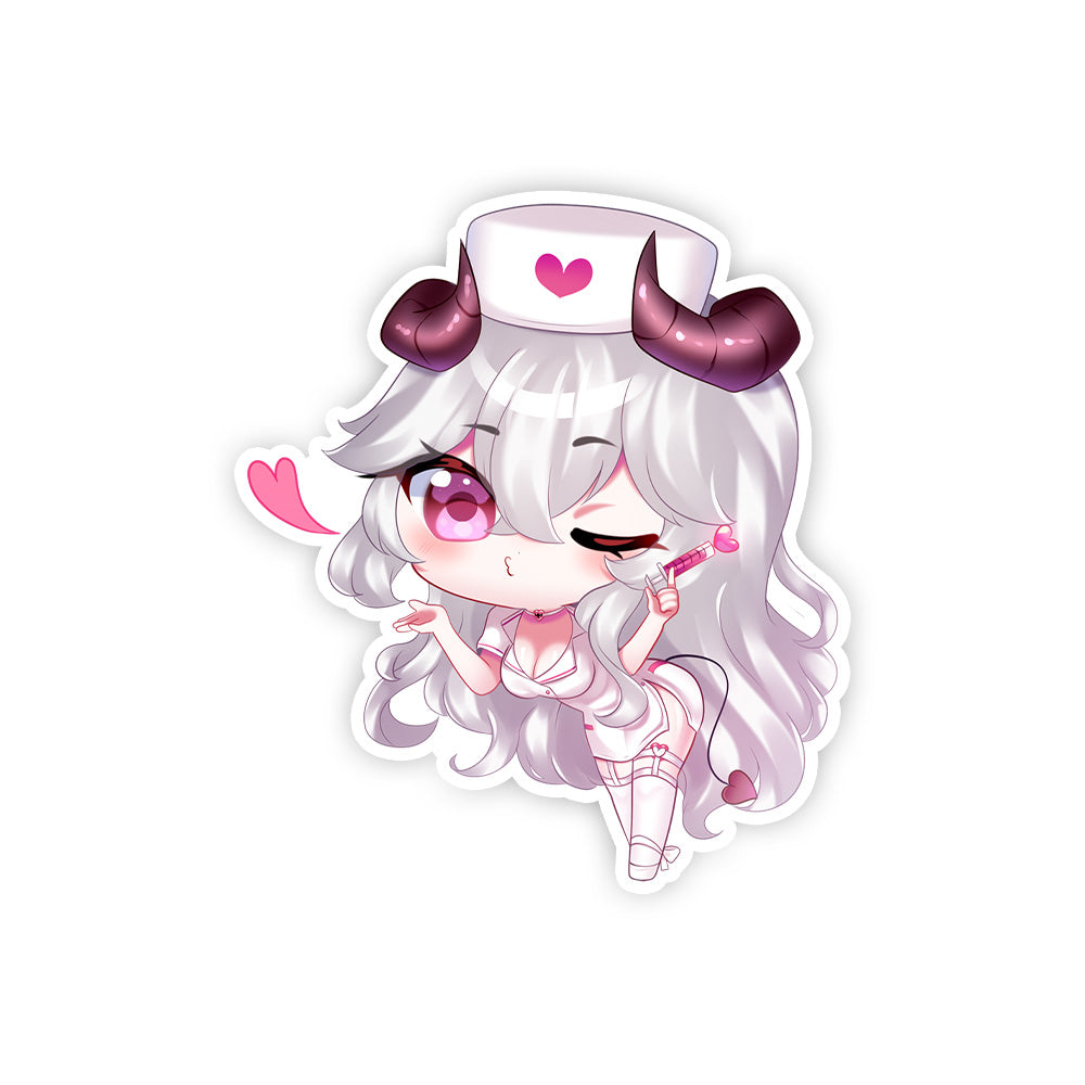 CherriGlitch Chibi Nurse Sticker
