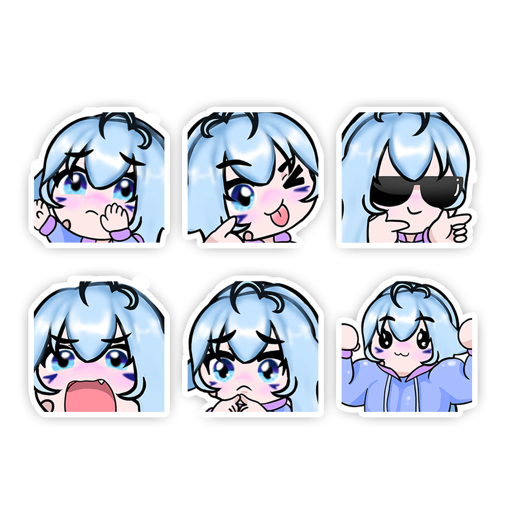 CuteDelfi Emote Sticker Pack