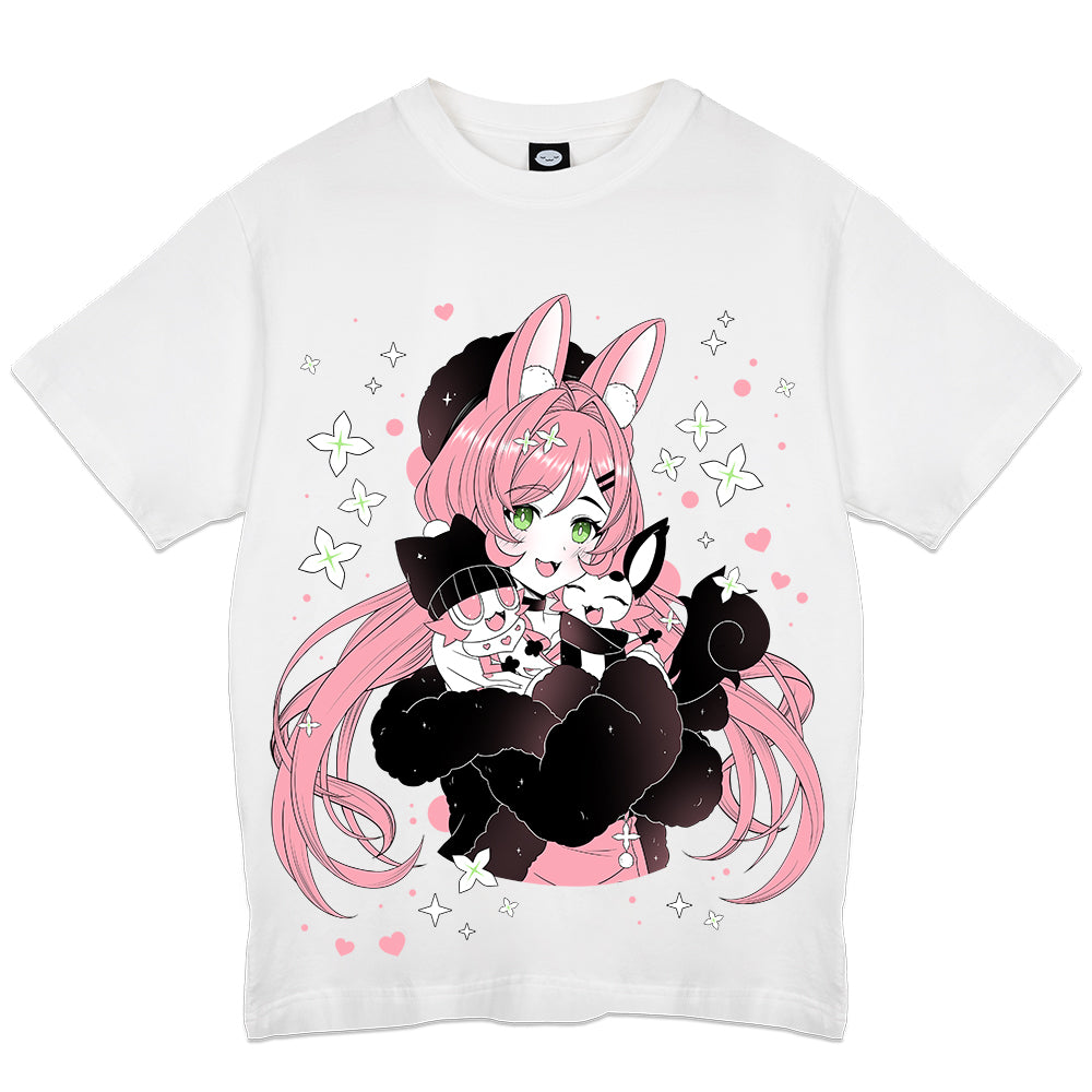 CookieHana Oversize Print Shirt Petition