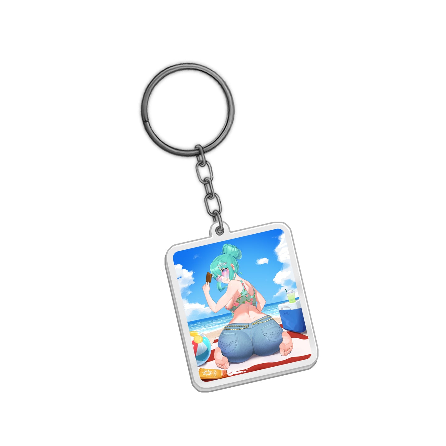 TheCrumbleOfSociety "Tropical Holiday" Keychain