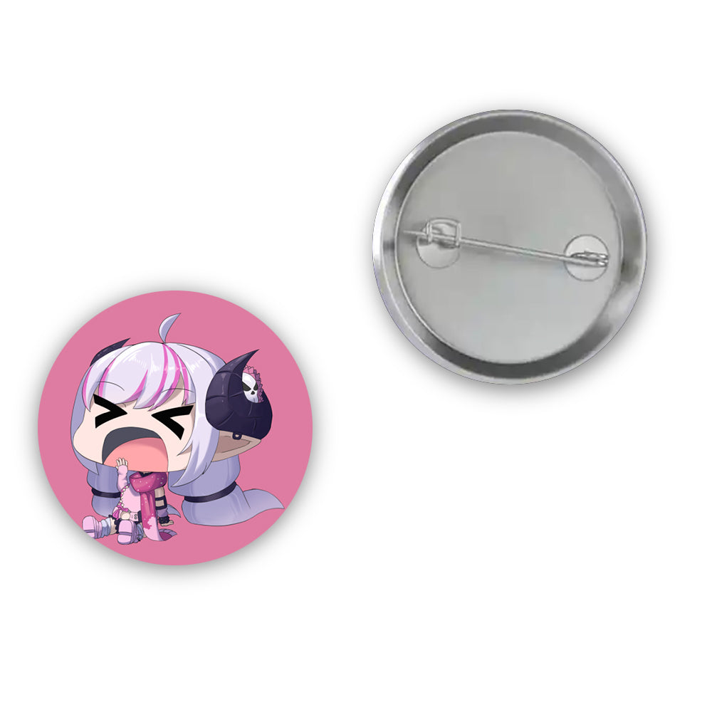 TiffanyTiefling Yawning Chibi Button Pin