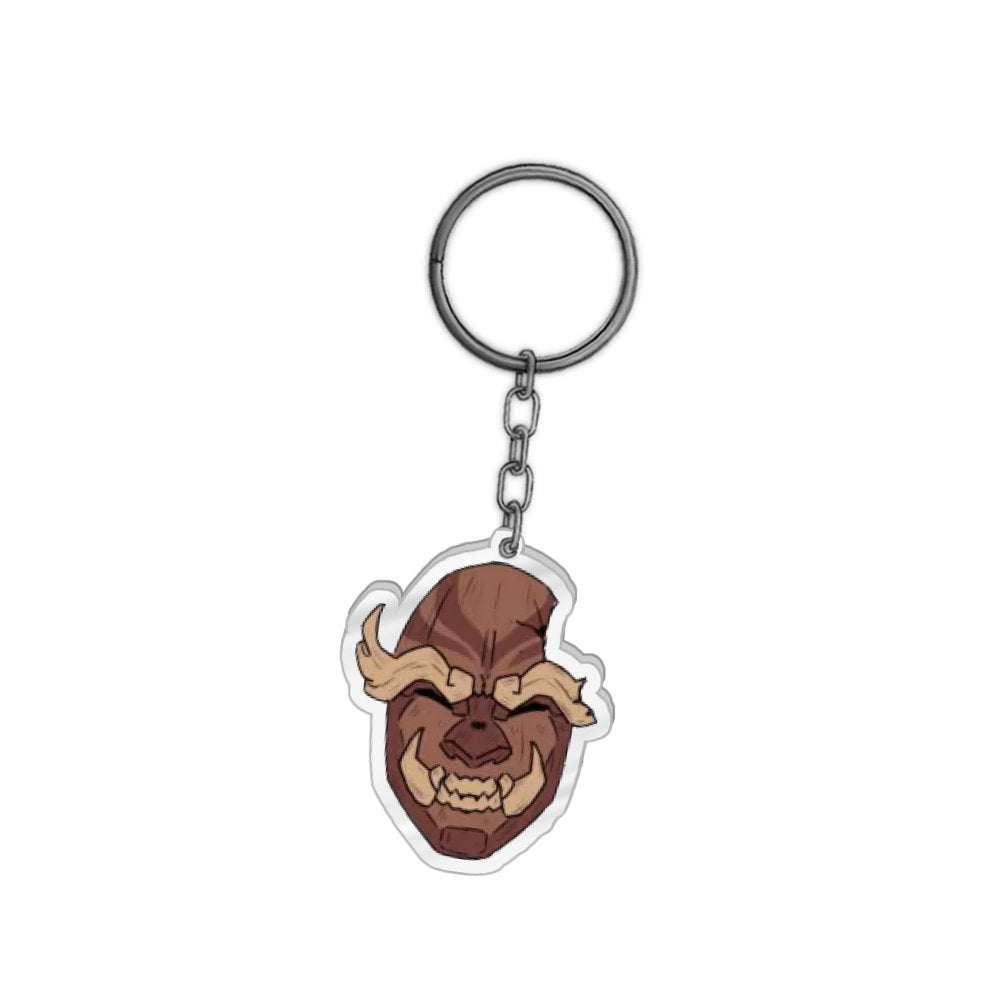 TraderViz Broken Mask Keychain