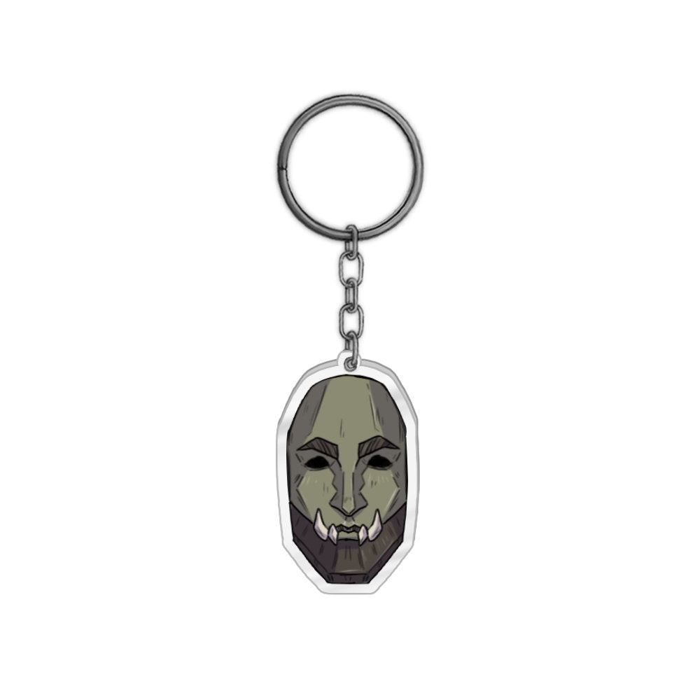 TraderViz Baldlock Mask Keychain