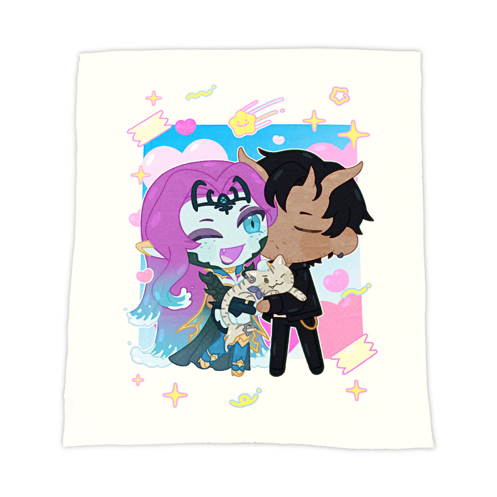 Undyne_Arashi Couple Cuddles Blanket