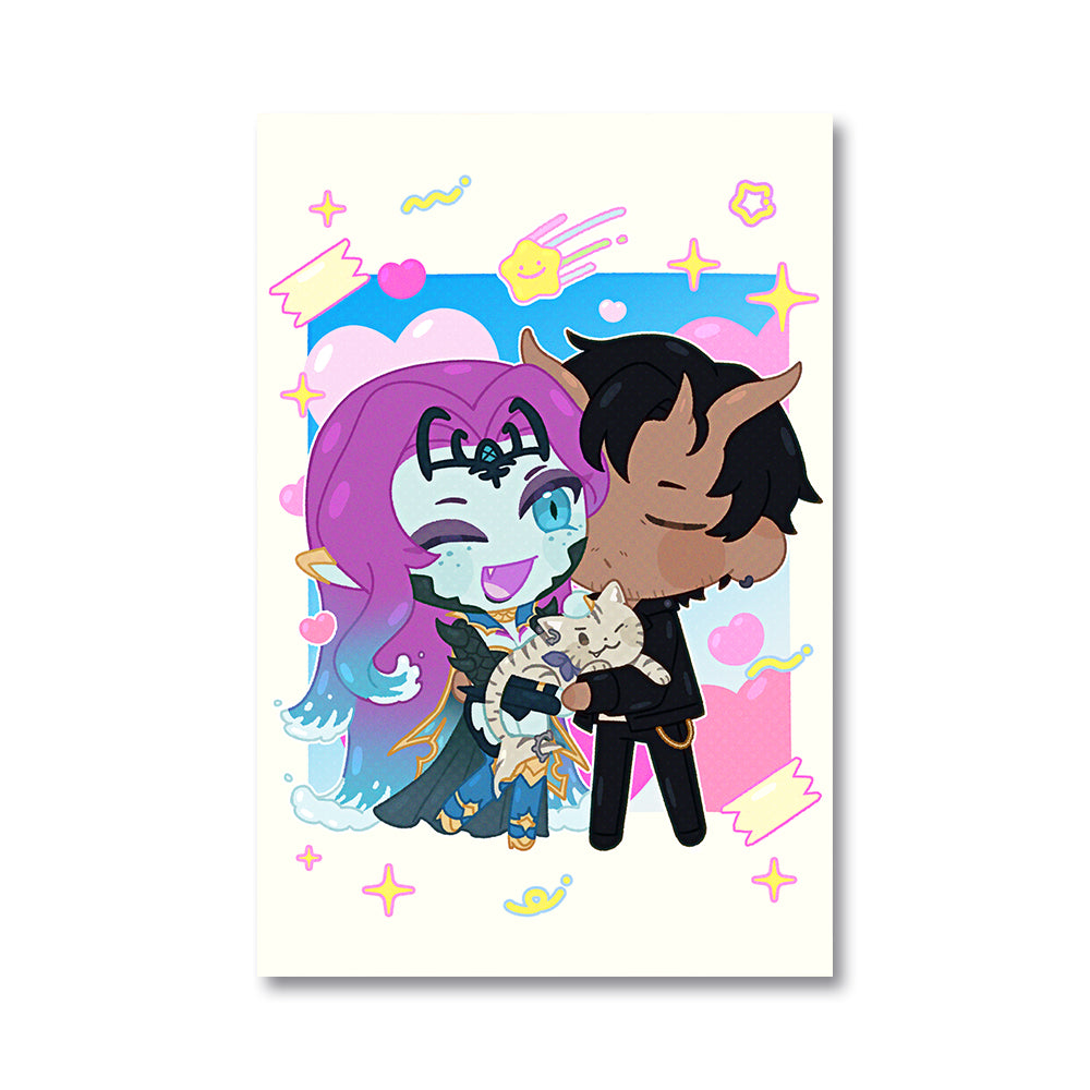 Undyne_Arashi Couple Cuddles Poster