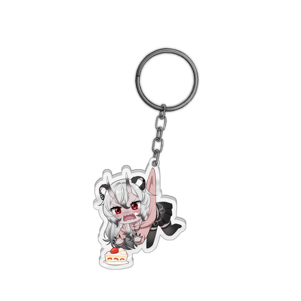 Vikifye Let Them Eat Cake Keychain
