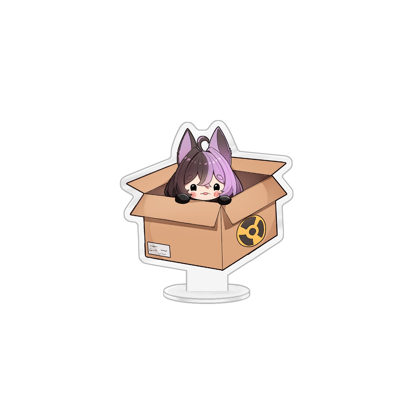 TheVioletNeko Cat in a Box Standee