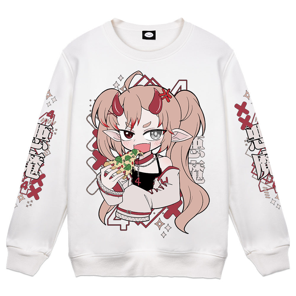 CH4I Chunni Devil White Crewneck