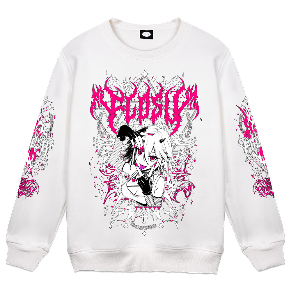 FlosV Hex-Metal Crewneck - White