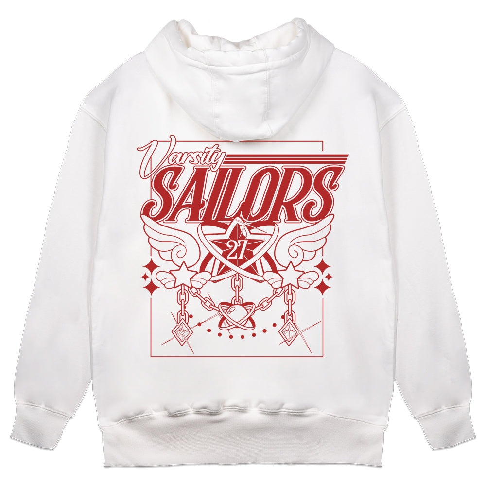 ミュージシャン vivision Now Shooting Sweatshirt Ver.1.0 Vioncii Varsity Sailors Hoodie (White/Red) – UwU Market
