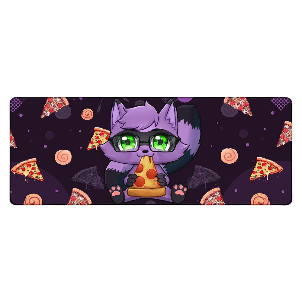 RuffyRaccoon Pizza Time XL Mousepad