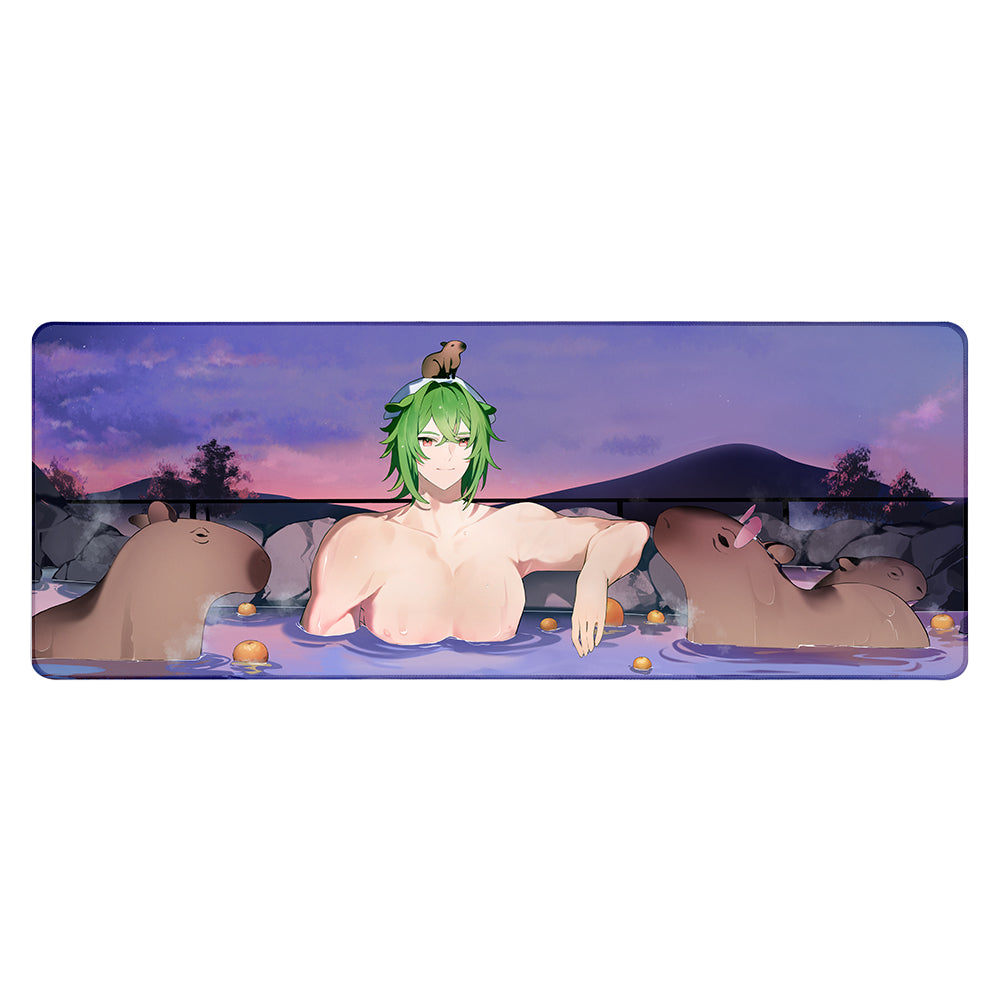 Liffeh Relaxing Capybara XL Mousepad