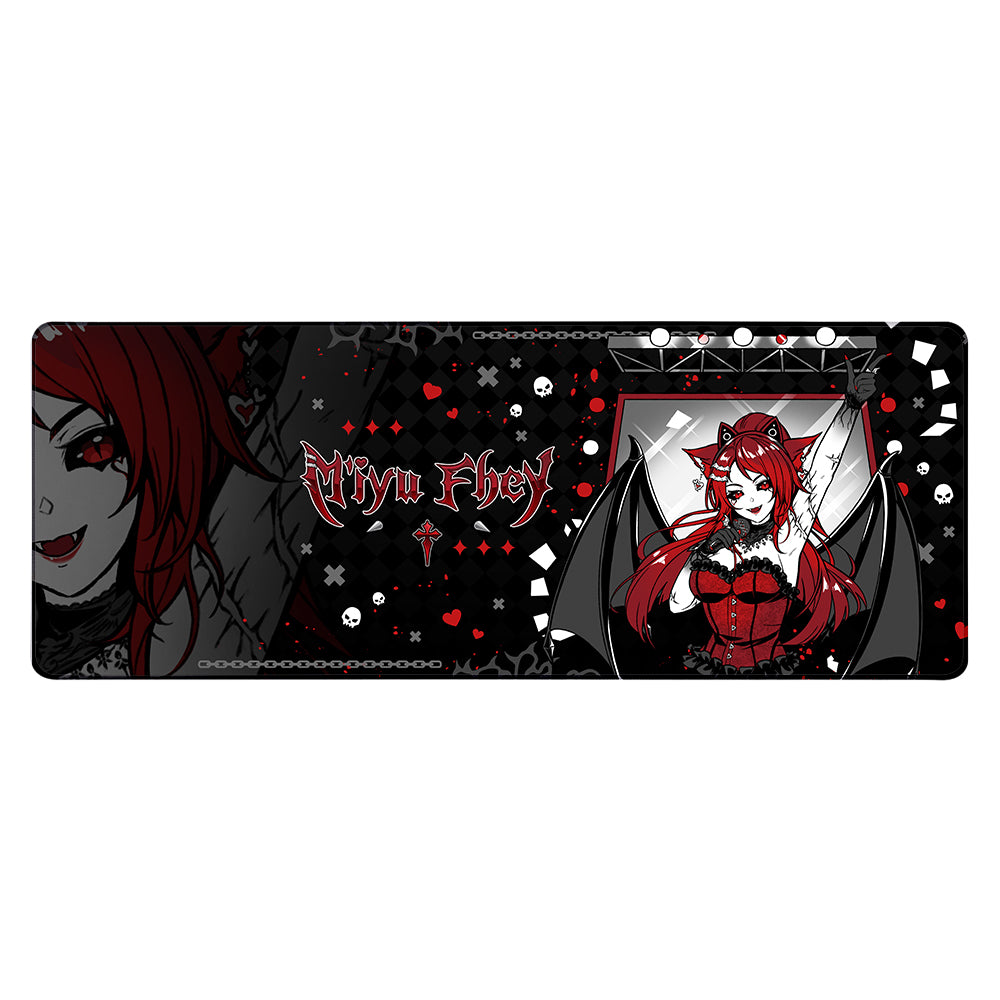 M'iyu Fhey "Vampire Catgirl DJ" XL Mousepad