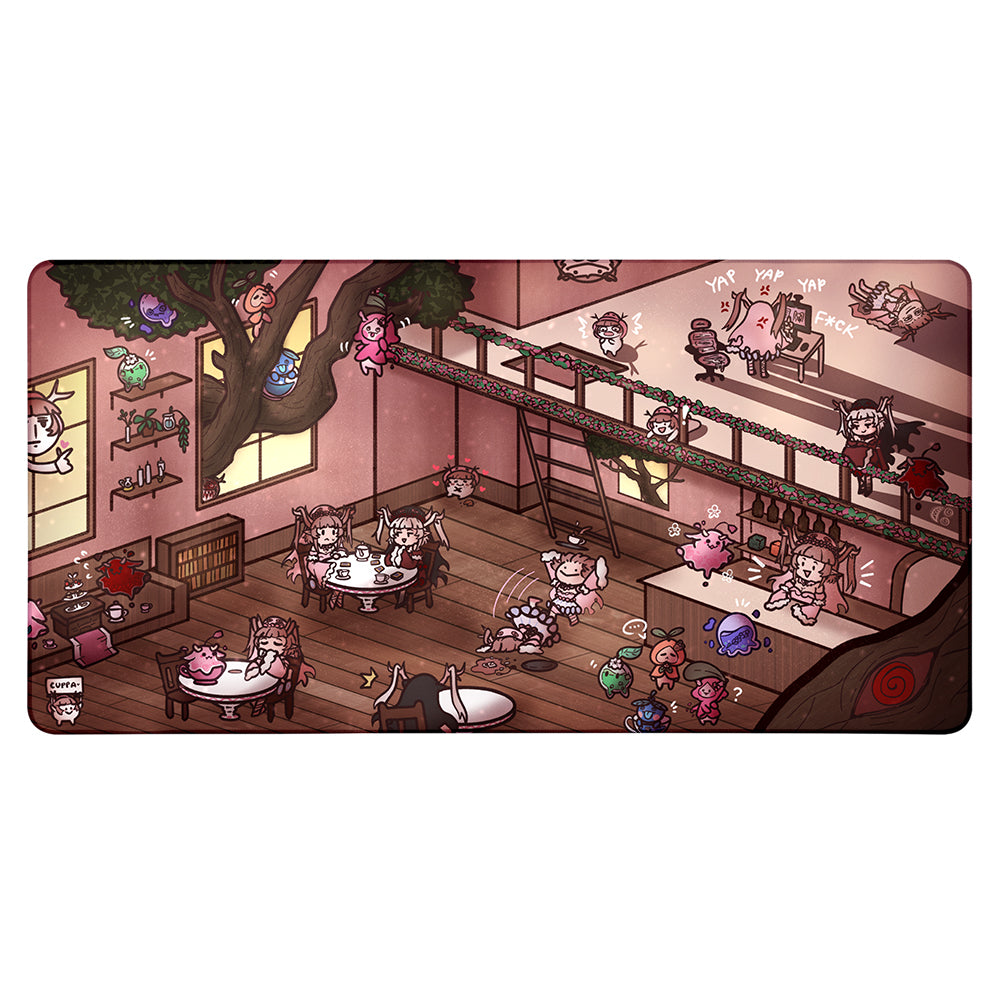 Cuppachae The Tea House XXL Mousepad